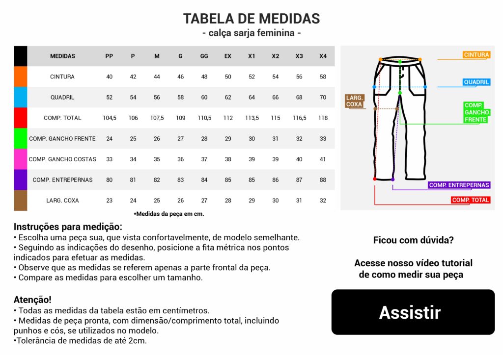 CALCA OPERACIONAL FEMININA