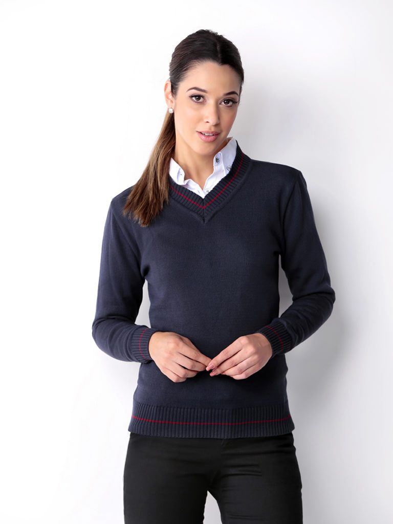 sueter blusao feminino com listra